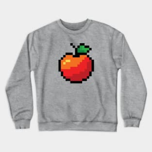 Red Pixel Apple Pixel art Crewneck Sweatshirt